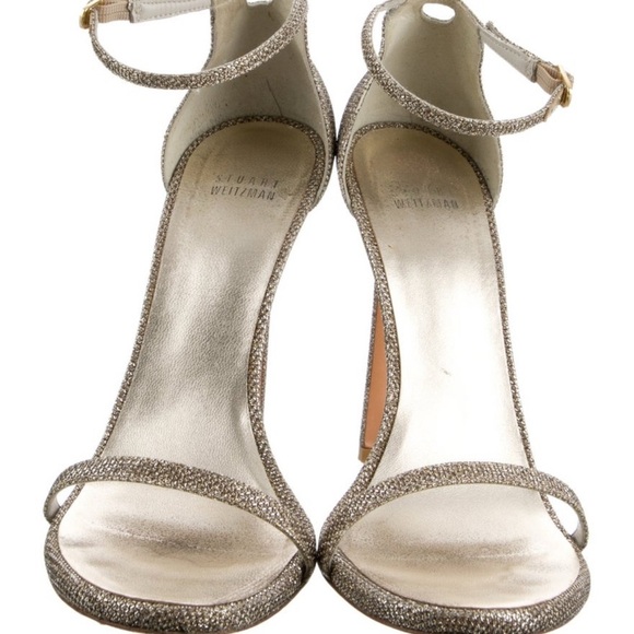 Stuart Weitzman Glitter Sandals - Picture 6 of 8